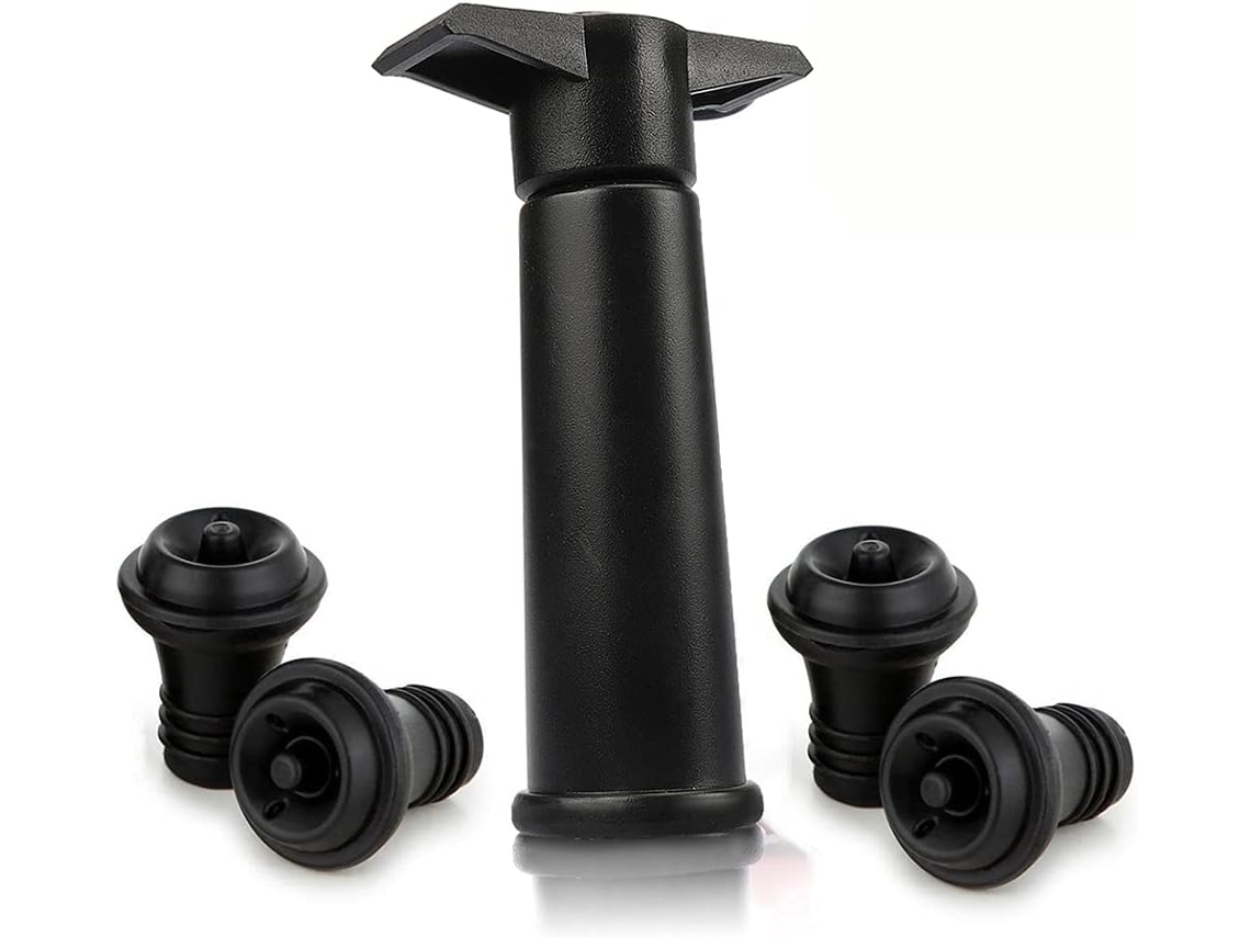 Seladora A Vácuo Para Vinho, 1 Bomba De Vácuo Para Vinho Com Rolhas, Anti-vazamento Para Garrafas De Vinho, Seladora De Vinho Reutilizável