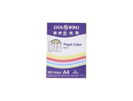 Livro Paquete Iris Repro A4 100h 80g Color Amarillo Limon Guarro De Desconocido (espanhol)