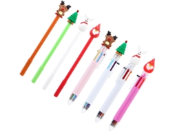 Conjunto De 8 Canetas Em Gel Com Desenhos Divertidos Para A Escola.
