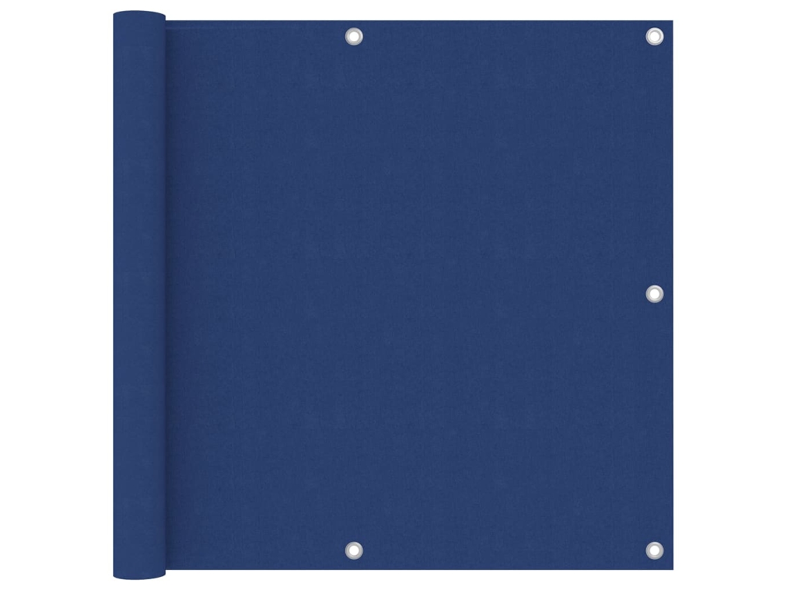 Vidaxl Tela De Varanda 90x600 Cm Tecido Oxford Azul