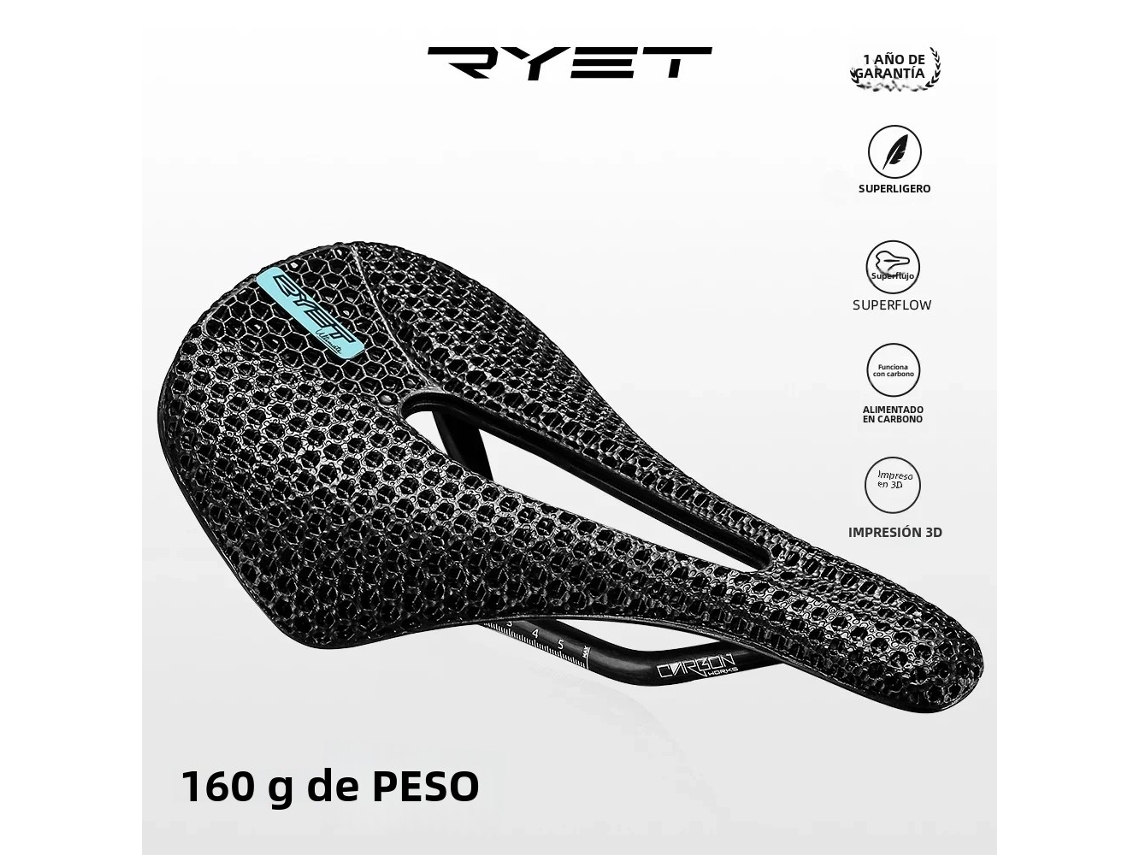Assento Leve Para Bicicleta De Corrida Ryet Full Carbon Impresso Em 3dvayotoy