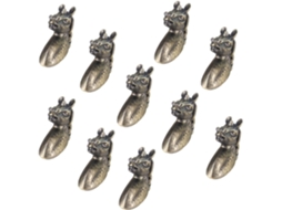 Puxador Em Forma De Cabeça Cavalo Liga Zinco, Conjunto Com 10 Unidades Puxador Moderno E Elegante Para Armários, Gavetas