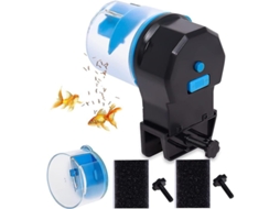 Alimentador Automático Peixes com Temporizador. Dispensador Elétrico para Aquário Ou Tartarugas. CHARM