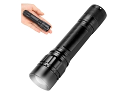 Lanterna 3modos Zoom Tactica Altos Lumens Ar Livre/emergencia Presente Preto Yizhood