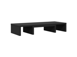 Monitor Stand, Monitor Stands Vidaxl Preto Madeira Processada (60 X 24 X 10.5 Cm)