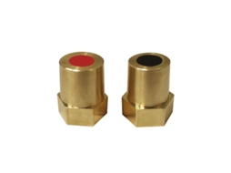2 Peças Conector De Parafuso De Bateria De Latão Com Rosca Interna M10 M6 M8 Terminal Positivo Negativo M8