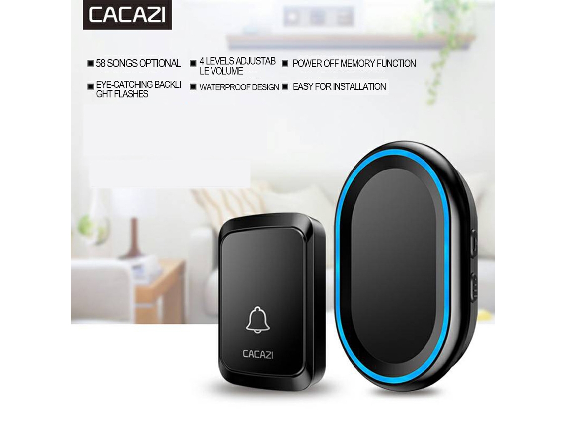 Campainha Led Luz 58 Músicas