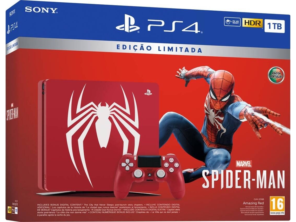 Consola PS4 Slim + Marvel's Spider Man (1 TB)