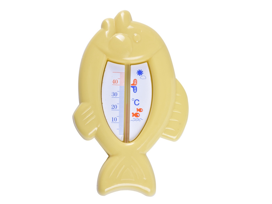 Mali termômetro de Banho para Bebê Peixe Amarelo Medidor Temperaturas Água Ambiente Brinquedo