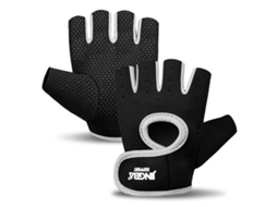 Luvas de Ginástica Unissex com Quatro Aberturas para Maior Respirabilidade, Feitas de Nylon e Elastano. MDUG (branco M)