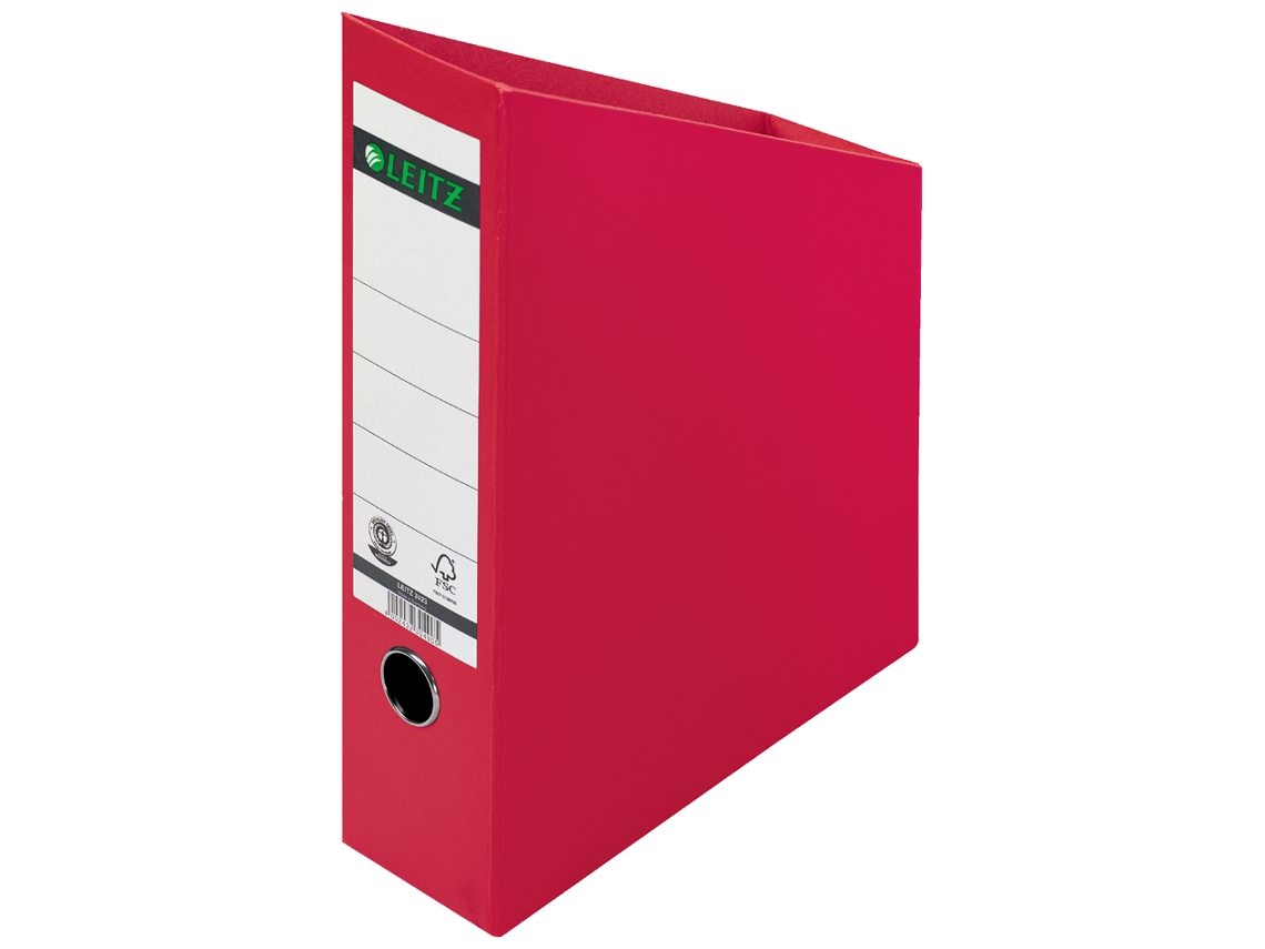 Pasta de Arquivo LEITZ Din A4 Papelão Rígido Vermelho