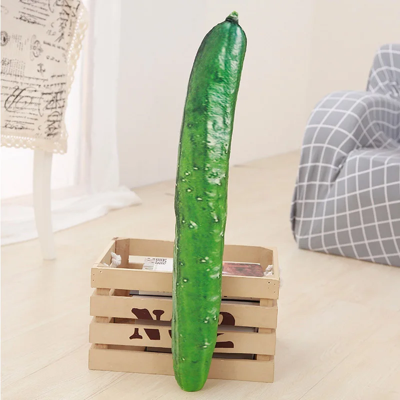 (simulação De 50 Cm) Pelúcia Gigante E Criativa De Pepino Realista, Almofada De Fruta Macia E Fofa