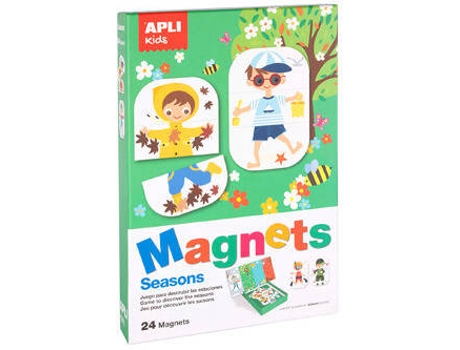 Jogo Educativo Magnético  Estações 24 Peças
