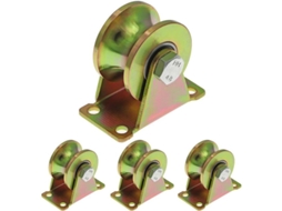 Rodas giratórias de borracha para mala, 55mm, pacote de 2