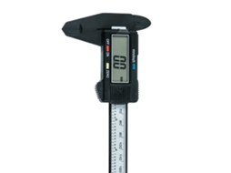 Pie De Rey Electrónico Digital Com Tela Lcd Para Medir Diâmetro Interior E Exterior Carcaça Preta De Plástico