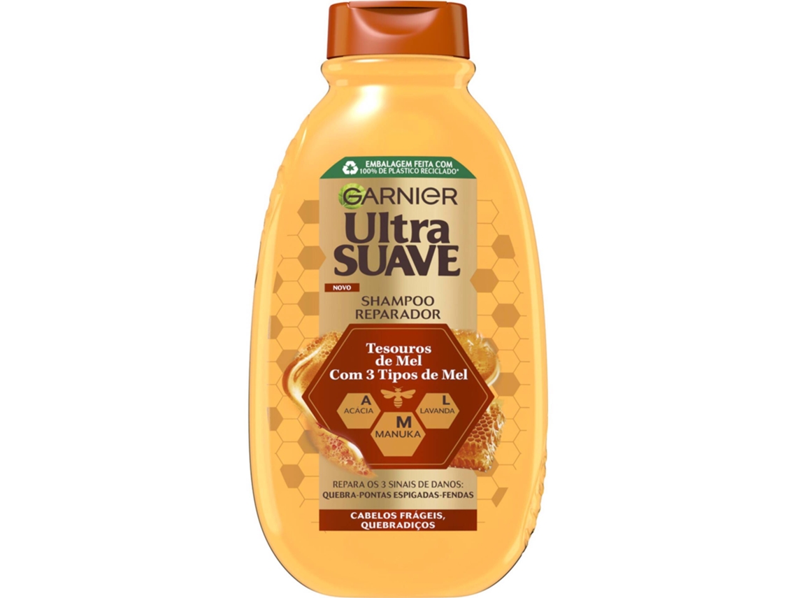 Champô Ultra Suave Tesouros de Mel GARNIER emb. 600 ml