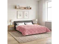 Vidaxl Duvet De Ano Inteiro Colchonete Rosa 220 X 240 Cm