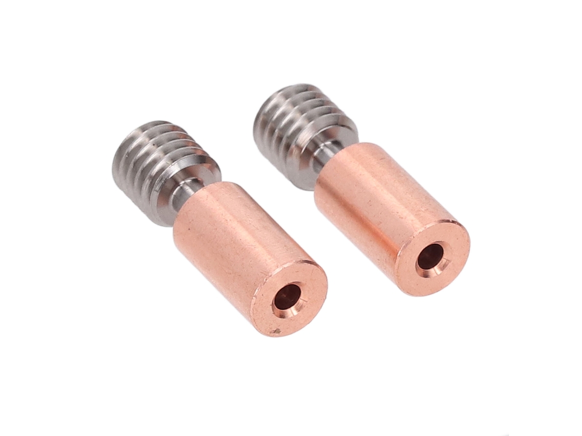 2 Peças Heat Break Bimetálico De Titânio E Cobre Para K1 K1 Maximum Ender3 V3 Ke 3 S1