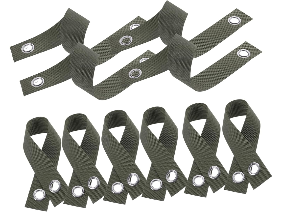 Conjunto de 10 cintas para suporte de árvores, nylon | S/MARCA