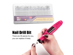 Laxiscreed - Kit De 30 Bits Diamantados Para Limar, Polir E Cortar Unhas Com Facilidade