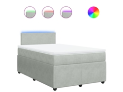 Box Spring Bed, Box Spring Beds Vidaxl Cinzeto Veludo (120 X 200 Cm)