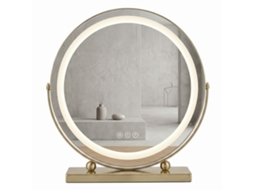Espelho de Parede REA Make up Gold 40cm Led