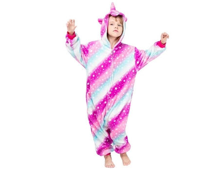 Pijama de Criança Menina FPSP Roupa de Dormir Loungewearstarry Sky Pegasus de Uma Peça-140Cm (140 cm)
