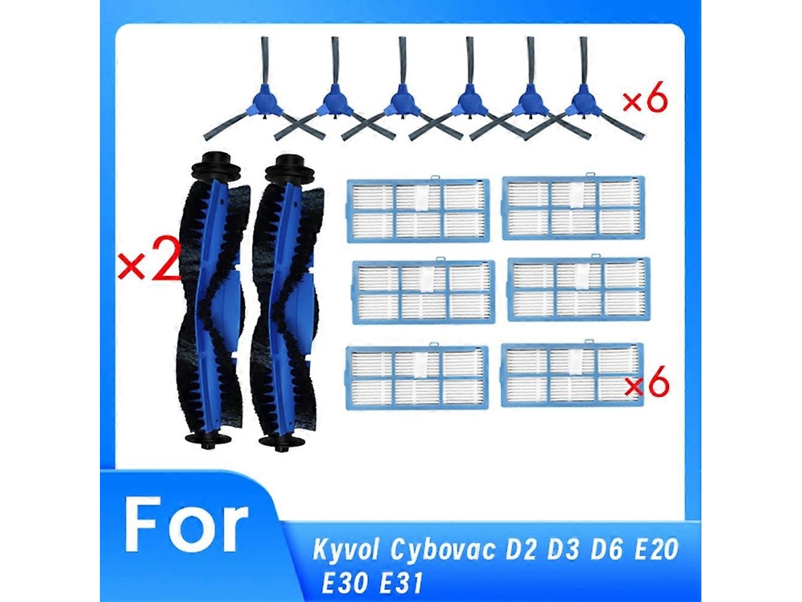 Peças De Reposição Para D2 D3 D6 E20 E30 E31: Escova Lateral Principal, Filtro Hepa, Esfregão E Acessórios Ultra._ptg