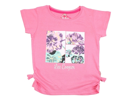 T-Shirt de Criança LEE COOPER Algodão Rosa (XS)