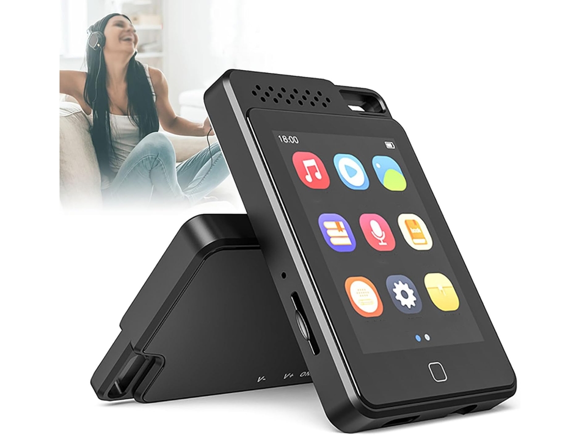Reprodutor De Mp3 64gb Com Bluetooth 5 0, Reprodutor De Música Portátil Hifi Sem Perdas Tela Sensível Ao Toque 2, 4