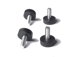 Piezas de Nivelamento para Móveis, 8x24mm, 20 Unidades, Protetor de Pés con Varinha Rosqueada S/MARCA