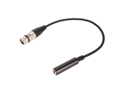 Aetheria cabo Adaptador 6,5mm Fêmea para Xlr Fêmea 3 Pino Balanceado 30cm/11,8 Polegadas