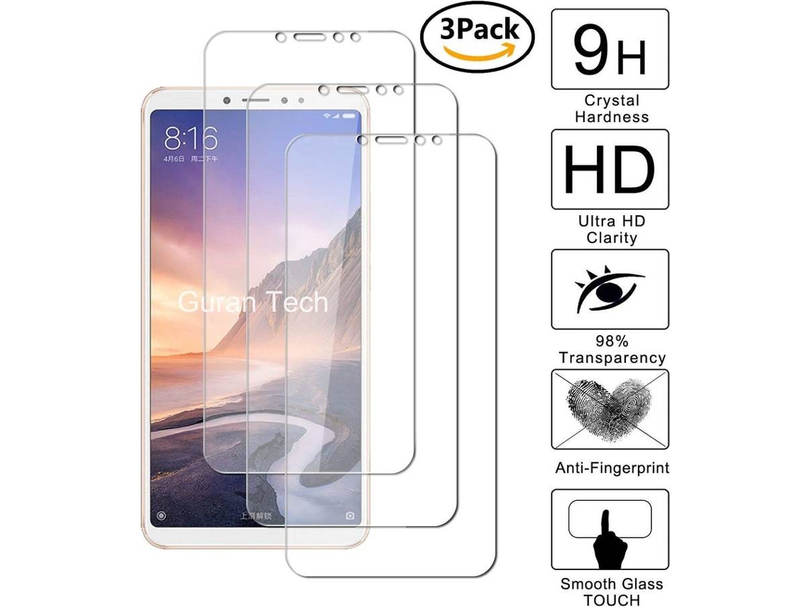 3x Película Vidro Temperado Xiaomi Mi Max3 HONGWE.