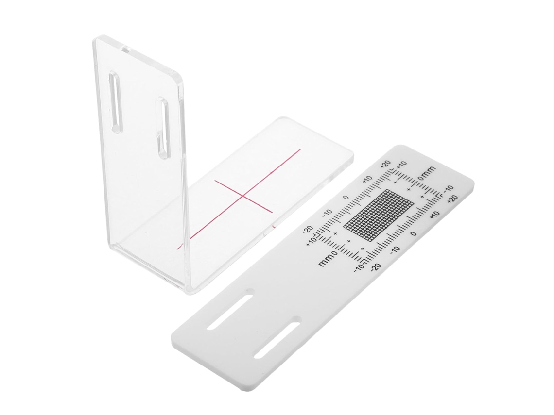 Medidor De Ângulo Em Forma De L, Feito De Plástico Transparente, Ferramenta