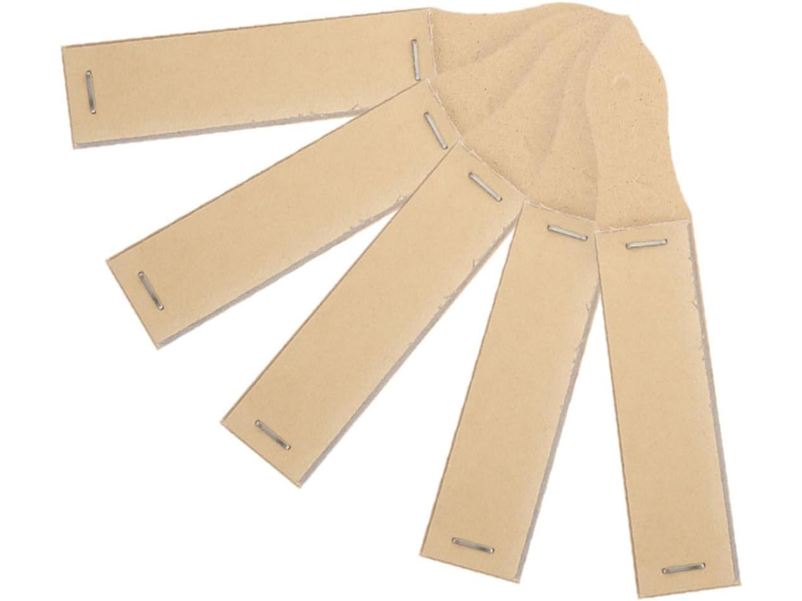 Conjunto de 5 porta-lápis Lixa na cor cáqui para desenho e esboço.