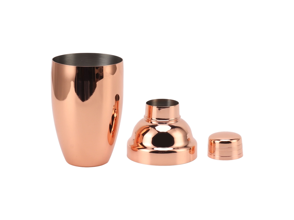 Cocktailera De Aço Inoxidável Resistente À Oxidação Para Bebidas Mistas Chá Com Leite Cor Ouro Rosa