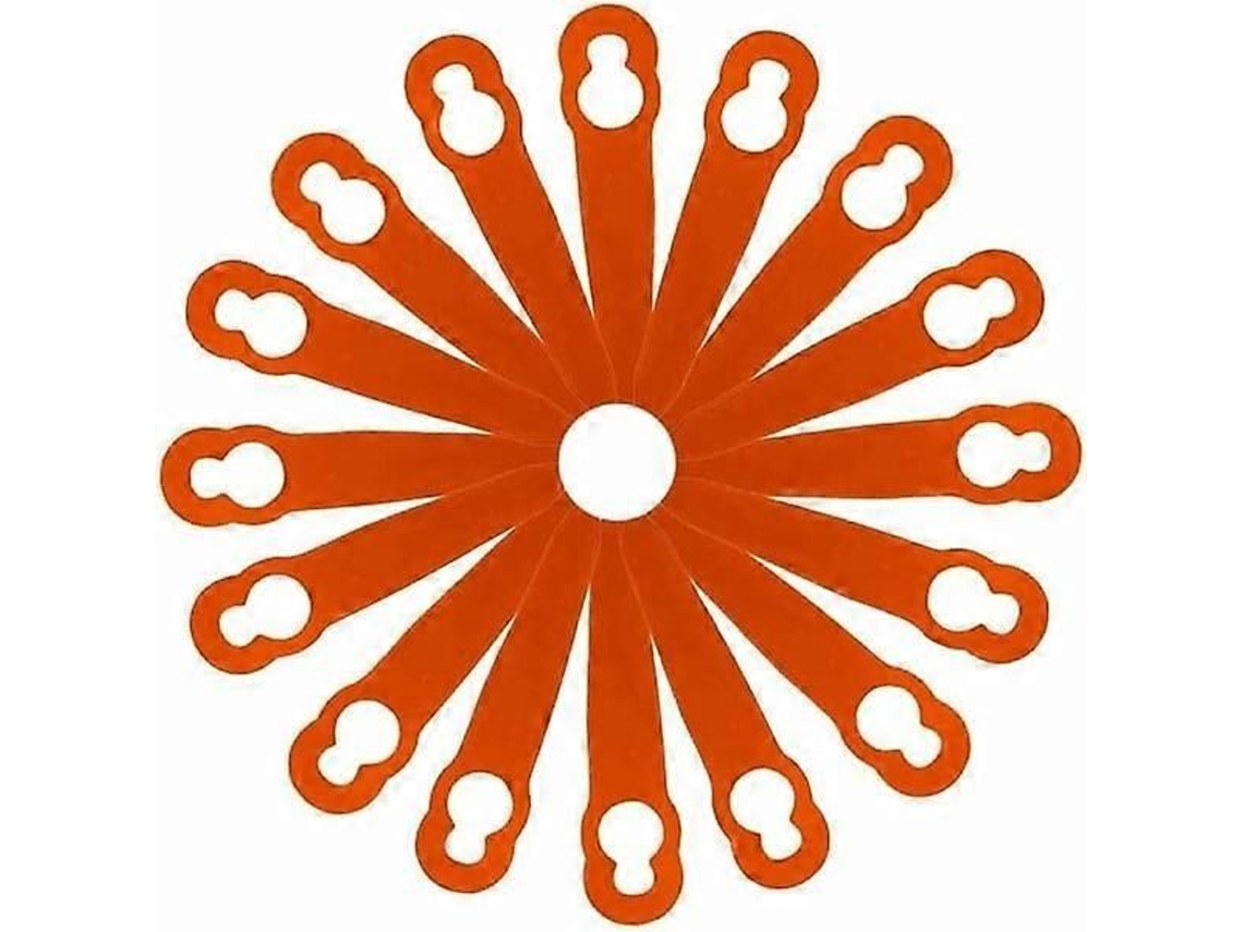 100 Lâminas De Plástico Para Stihl Polycut 2-2 Fsa 45 Roçadora