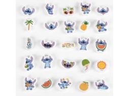 Conjunto De Borrachas Stitch Multicolor 25 Peças (Outlet Caixa Aberta)