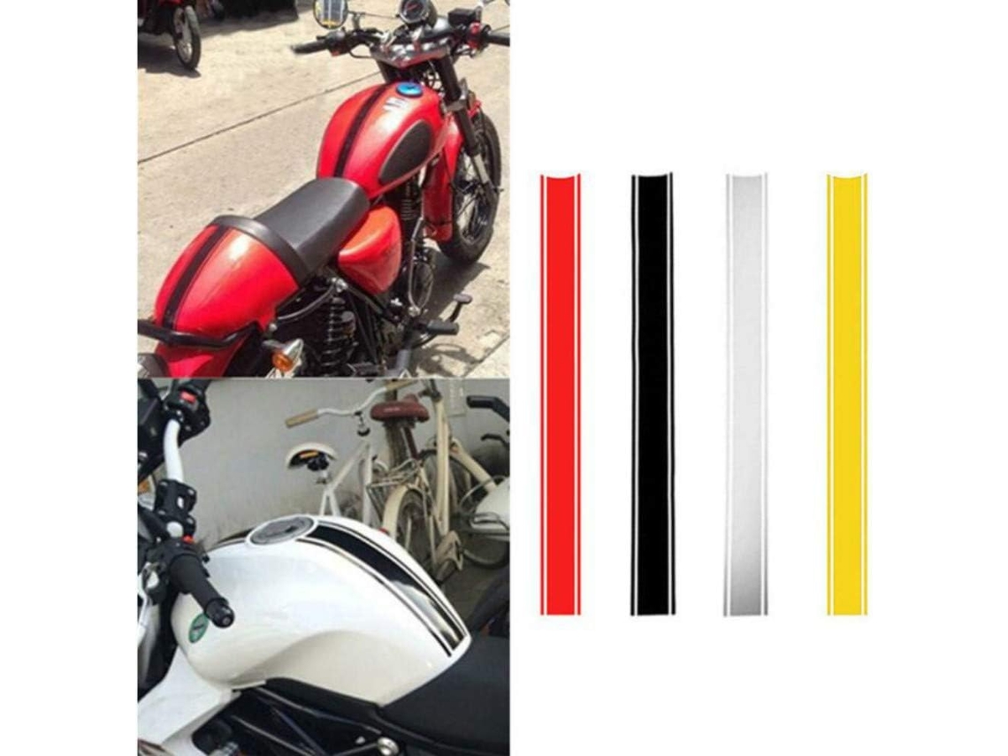 Adesivo De Vinil Para Carenagem Motocicleta Com Listras Cafe Racer