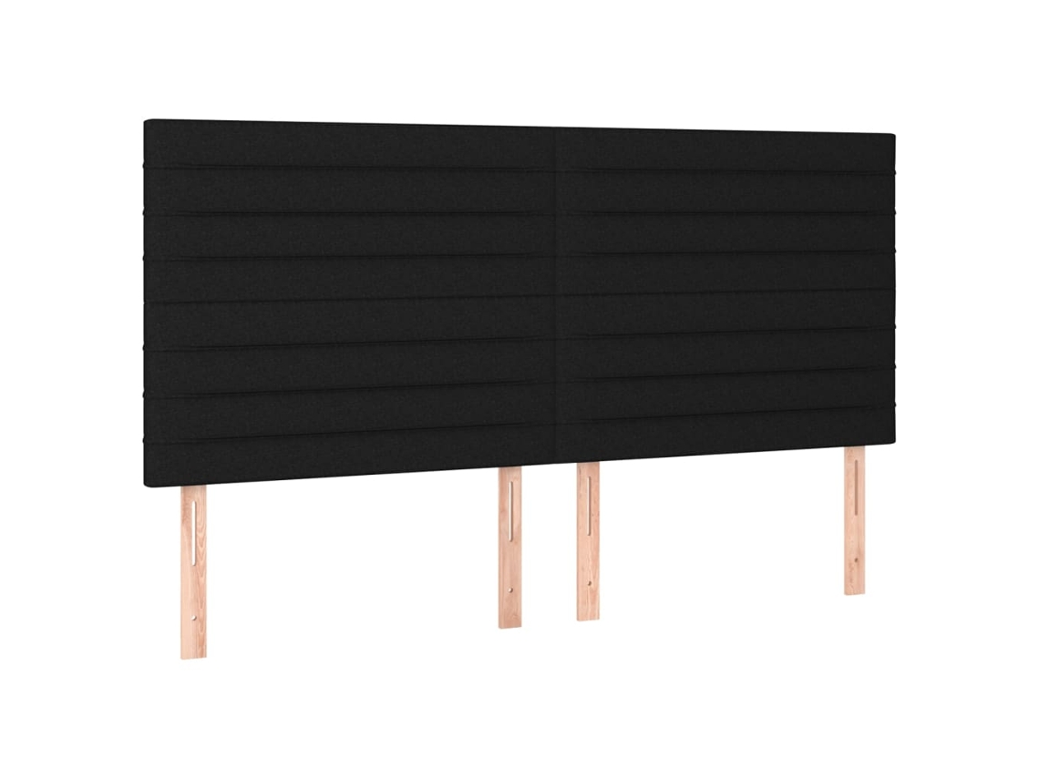 Cabeceira Preta 200x5x118/128 Cm Tecido MAISON EXCLUSIVE