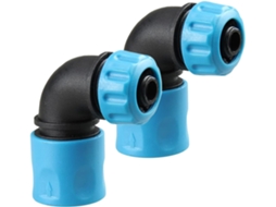 Conector Para Mangueira De Jardim Com 2 Adaptadores Angulares.