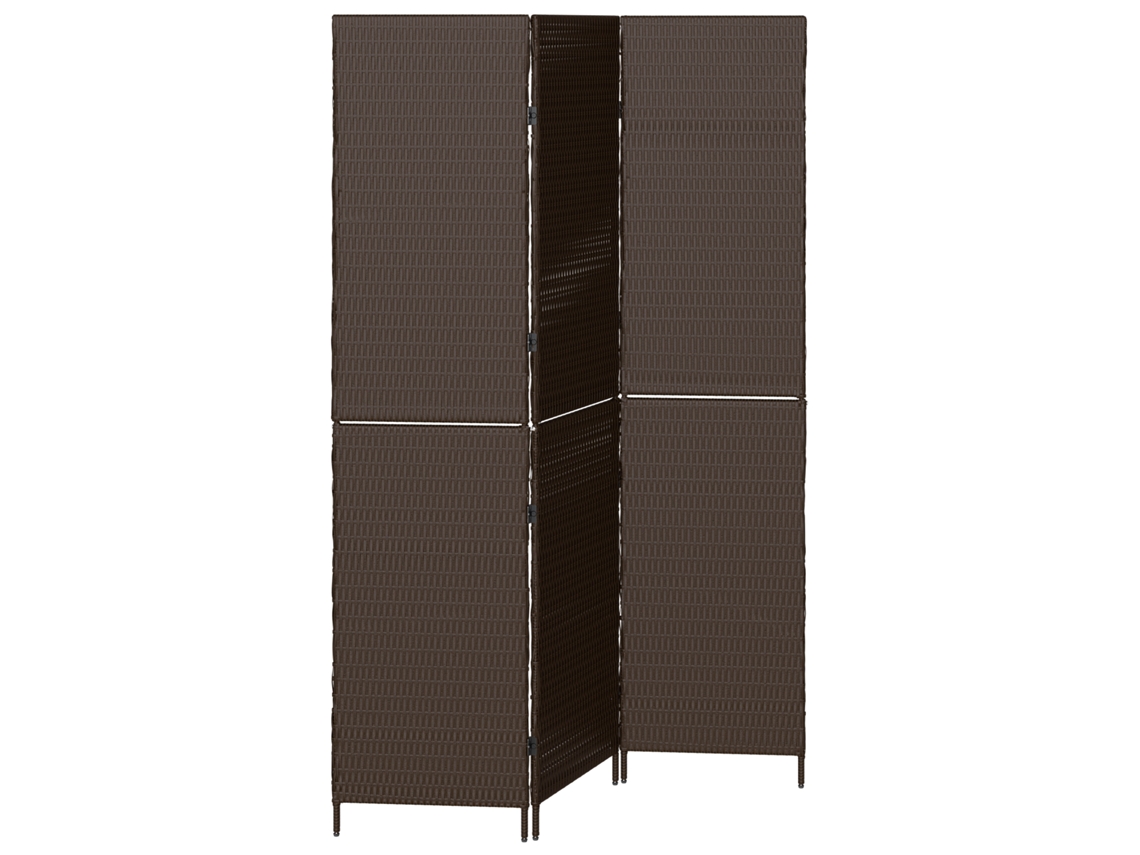 Conjunto 1 Divisor De Ambiente Vidaxl Castanho Vime Pe (146 X 180 Cm)