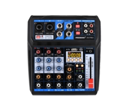 Mixer De Áudio, 6 Canais, Conectividade Bluetooth,eu Plug Oem