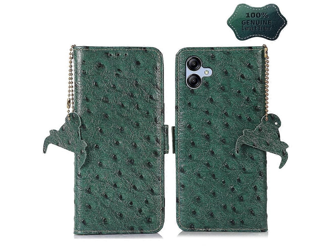 Capa Couro Bloqueio Rfid Para Samsung Galaxy A04, Transparente, Elysve