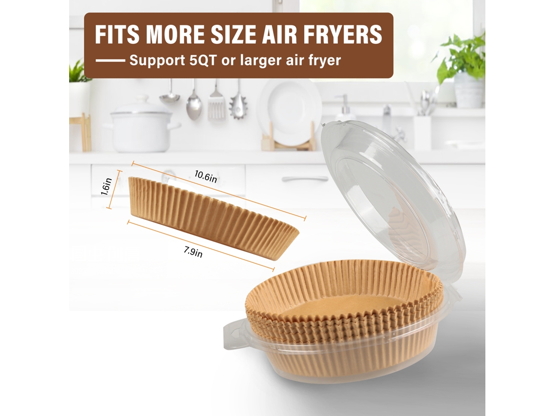 Papel de Forno Descartável Antiaderecente, Resistente Ao Calor, para Fritadeira e Assados, 50 Peças LAXISCREED