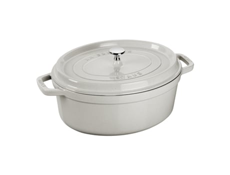 La Cocotte 27 Cm Oval Branco Trufado Ferro Fundido STAUB