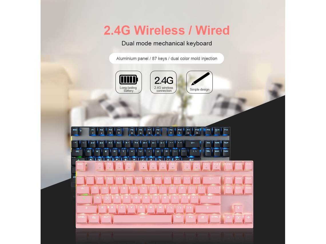 Teclado Mecânico Sem Fio LAXISCREED