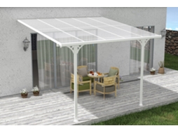 Cazeboo Pérgola Cobertura para Terraço de Aluminio Premium, Branco 3x3 m KLEO