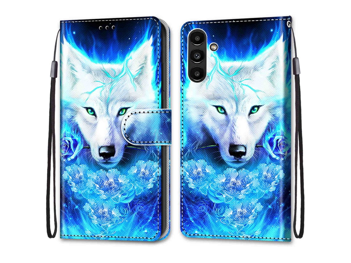 Capa De Couro Pintada De Luxo Estilo Carteira Capa Protetora Estilo Livro Para Samsung Galaxy A36 A26 A16 A55 A35 A24 A25 A15 A05s A05 A51 A52 A53 A4…