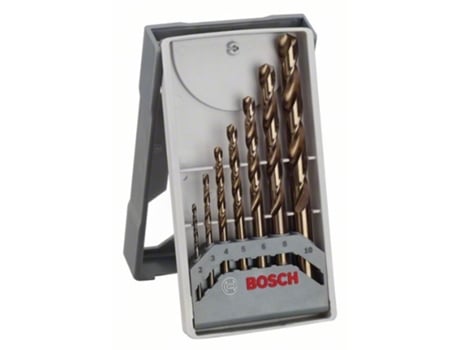 Conjunto de Brocas BOSCH para Metal Mini-X-Line - 7 Un - Hss-Co - 135° - 2 - 10 mm
